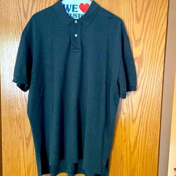 Polo Ralph Lauren grey shirt blue pony medium - Picture 1 of 8